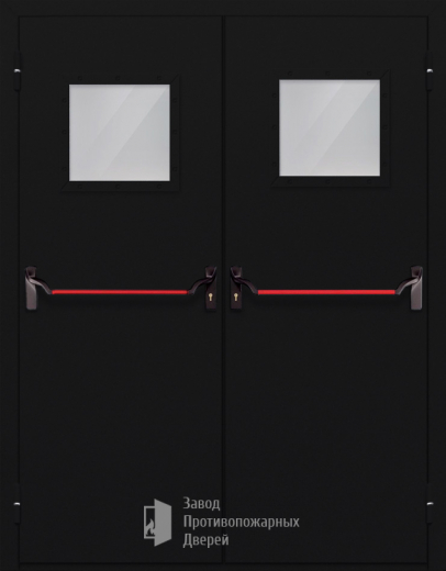 Фото двери «Двупольная со стеклом и антипаникой №54» в Дубне