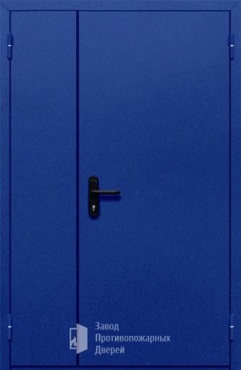 Фото двери «Полуторная глухая (синяя)» в Дубне