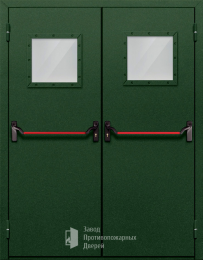 Фото двери «Двупольная со стеклом и антипаникой №59» в Дубне