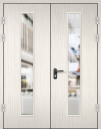 Фото двери «МДФ двупольная со стеклом №22» в Дубне