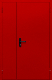 Фото двери «Полуторная глухая (красная)» в Дубне
