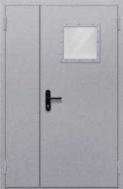 Фото двери «Полуторная со стеклопакетом» в Дубне