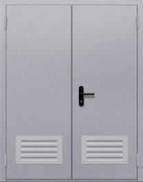 Фото двери «Двупольная с решеткой» в Дубне