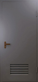 Фото двери «Техническая дверь №3 однопольная с вентиляционной решеткой» в Дубне