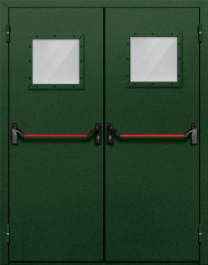 Фото двери «Двупольная со стеклом и антипаникой №59» в Дубне