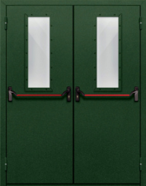 Фото двери «Двупольная со стеклом и антипаникой №69» в Дубне